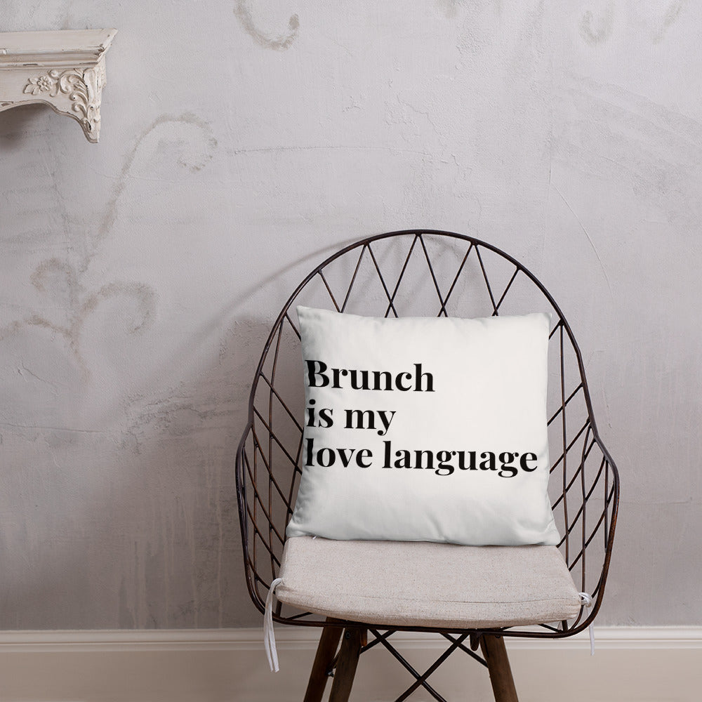 Brunch Love Language Pillow