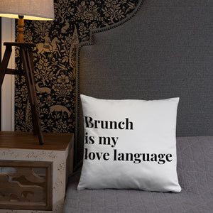 Brunch Love Language Pillow