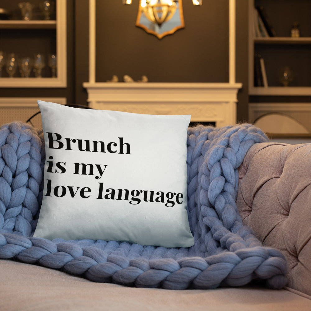Brunch Love Language Pillow