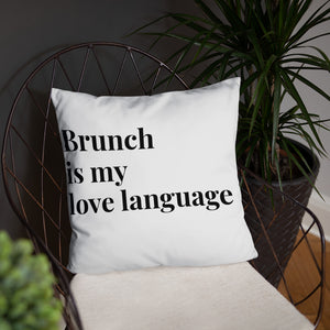 Brunch Love Language Pillow