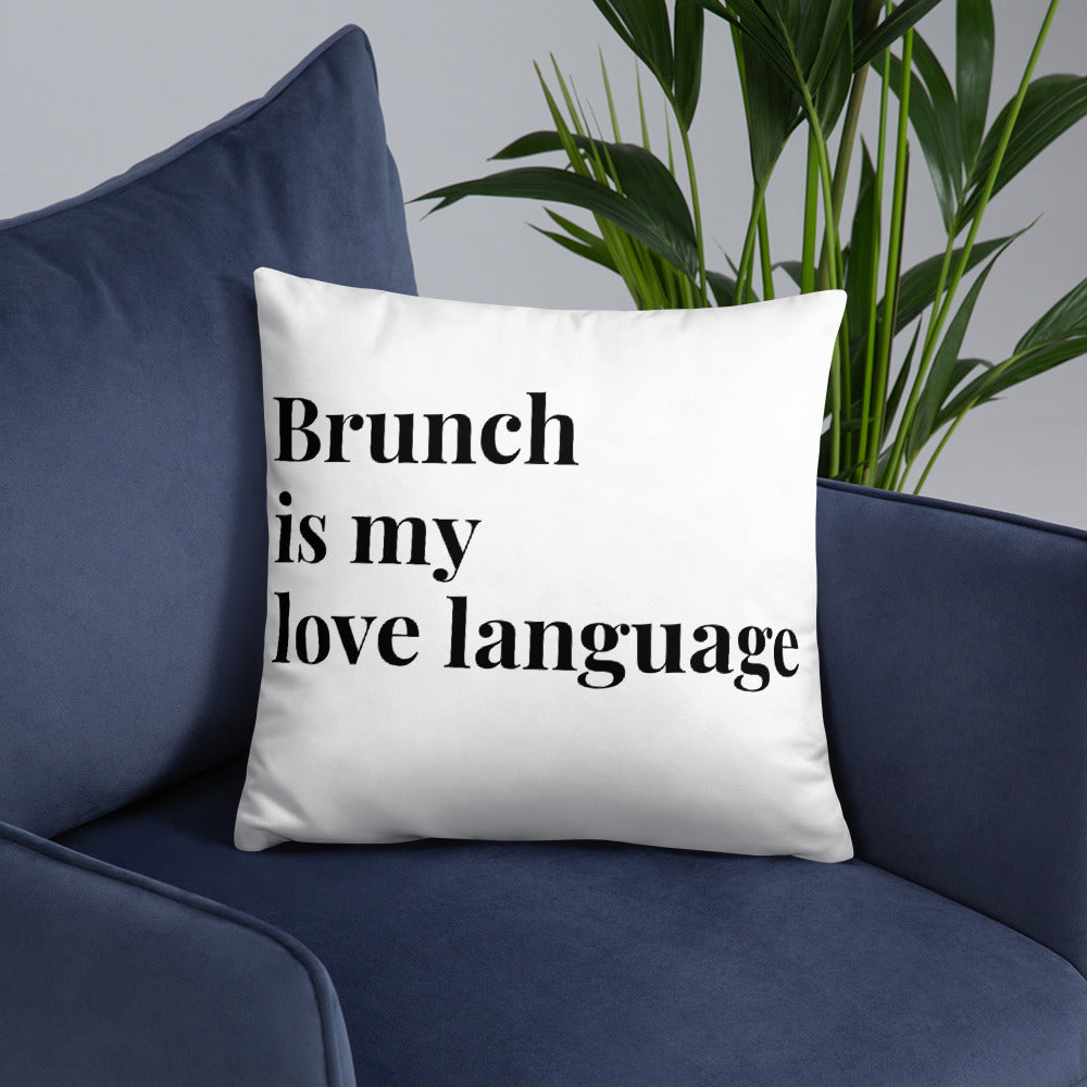 Brunch Love Language Pillow