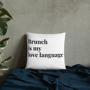 Brunch Love Language Pillow