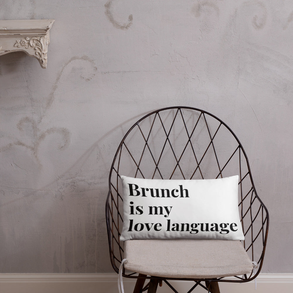 Brunch Love Language Pillow