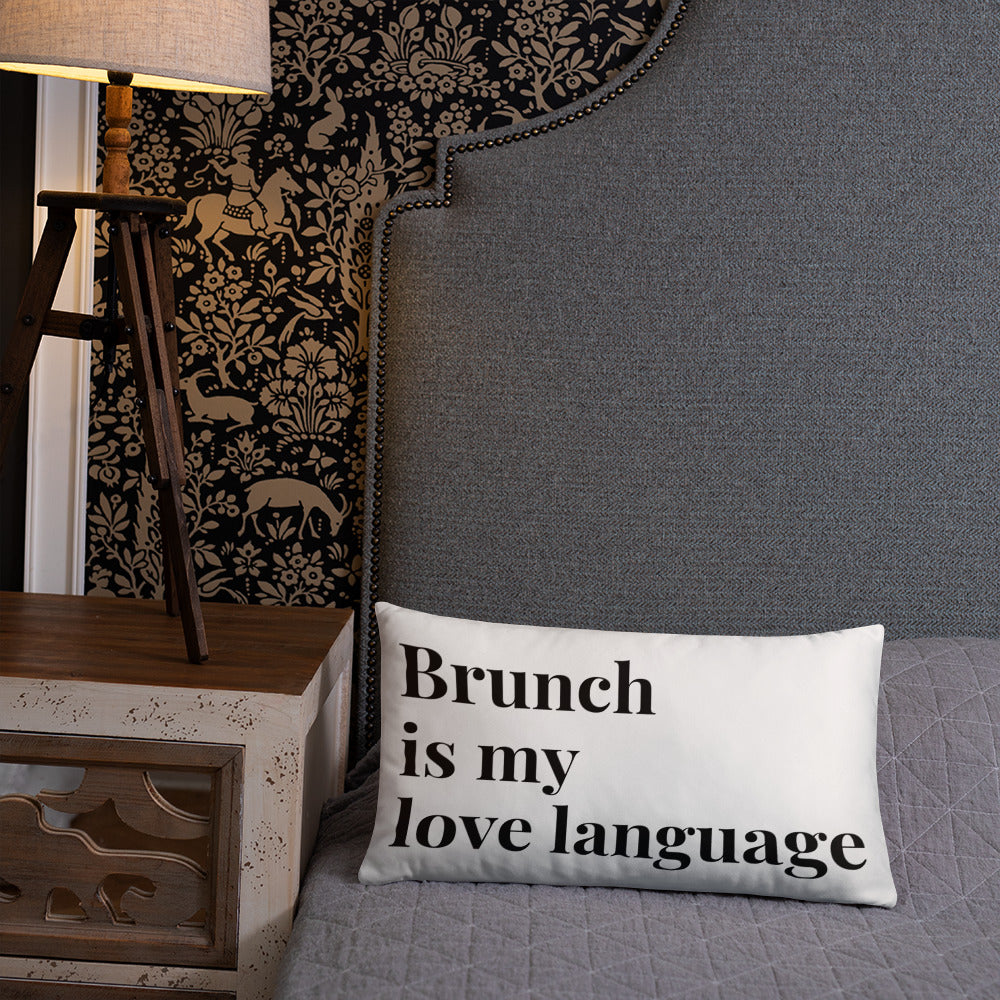 Brunch Love Language Pillow