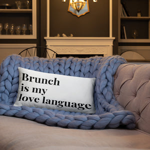 Brunch Love Language Pillow