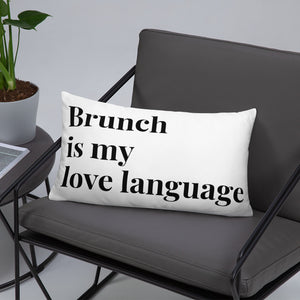 Brunch Love Language Pillow