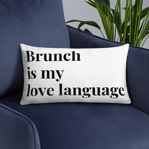 Brunch Love Language Pillow