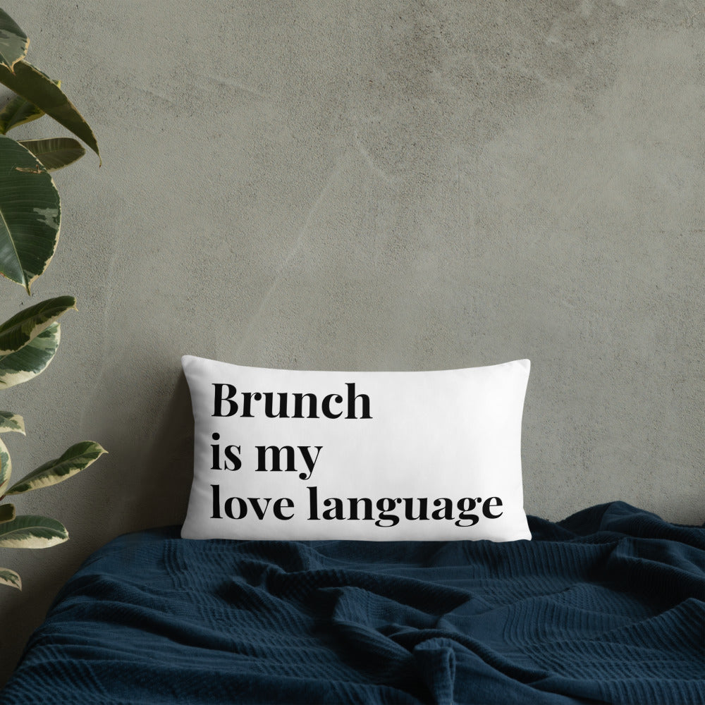Brunch Love Language Pillow