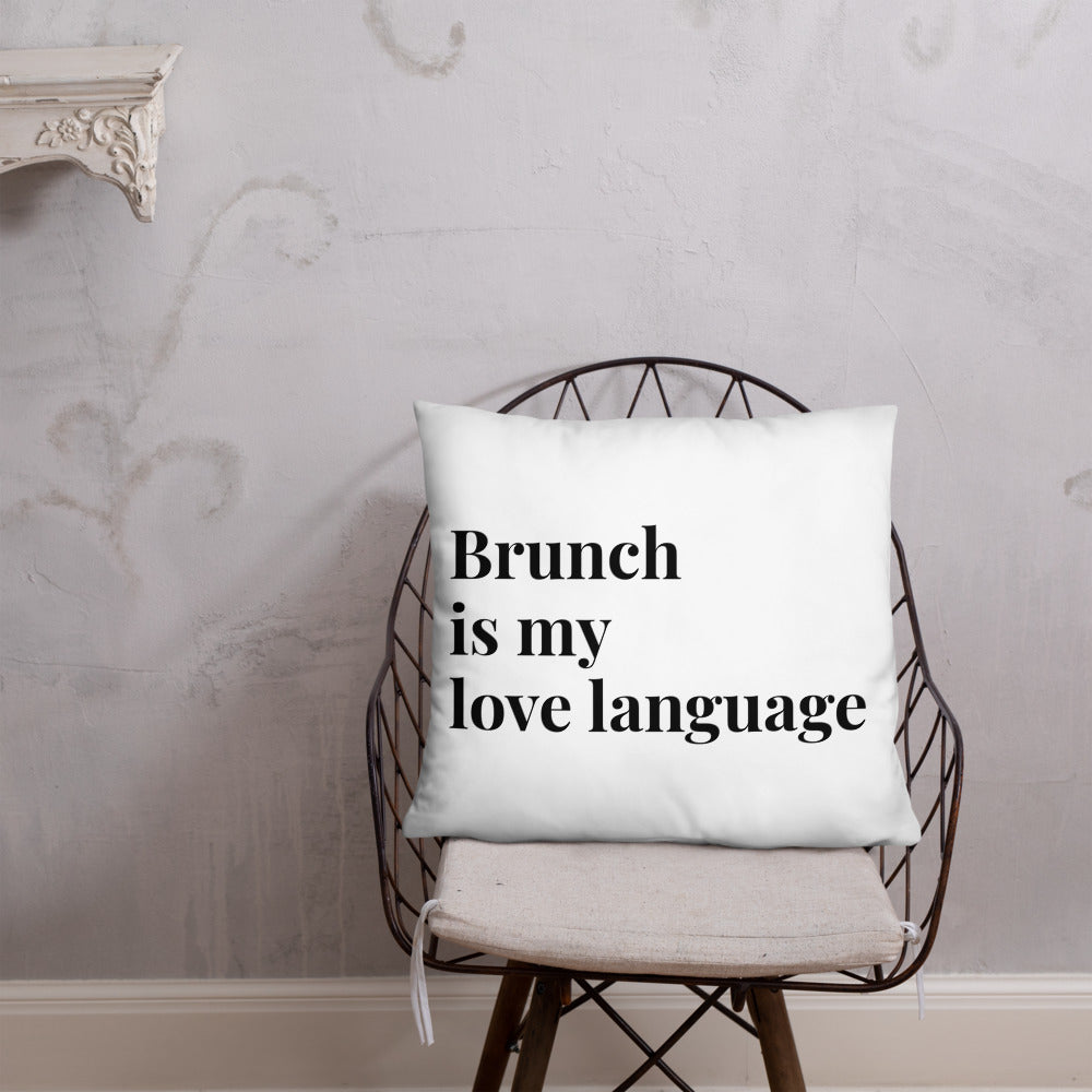 Brunch Love Language Pillow