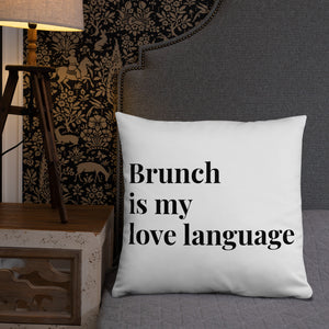 Brunch Love Language Pillow
