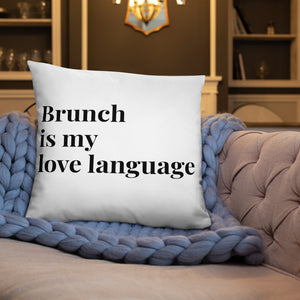 Brunch Love Language Pillow