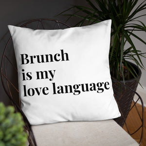 Brunch Love Language Pillow