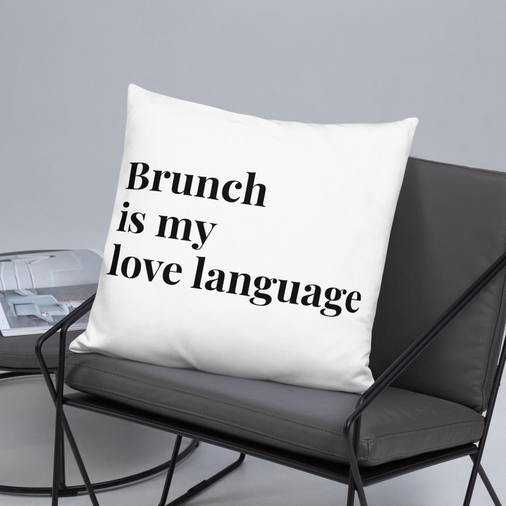 Brunch Love Language Pillow