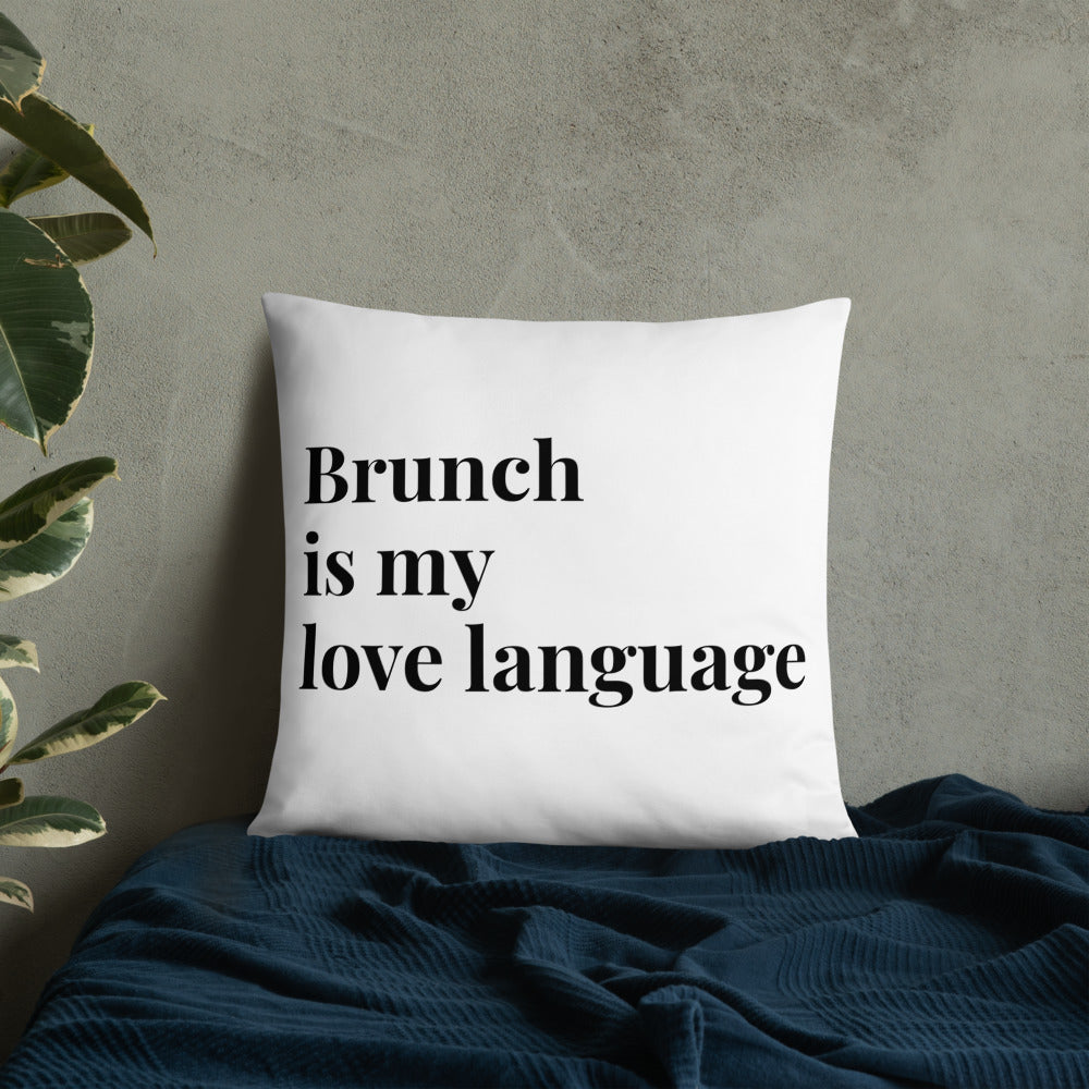 Brunch Love Language Pillow