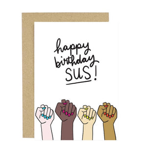 Lee Prints Co ©️ Happy Birthday Sus! Card