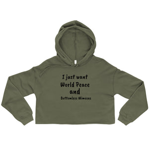 Bottomless Mimosas Crop Hoodie