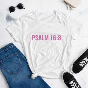 GO PINK PSALM 16:8 TEE