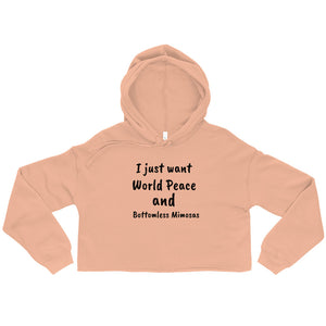 Bottomless Mimosas Crop Hoodie